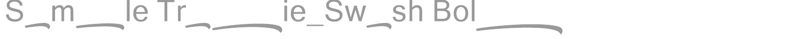 Samble Tracie font preview